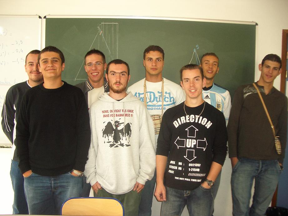 Photo de classe des BAC PRO ROC