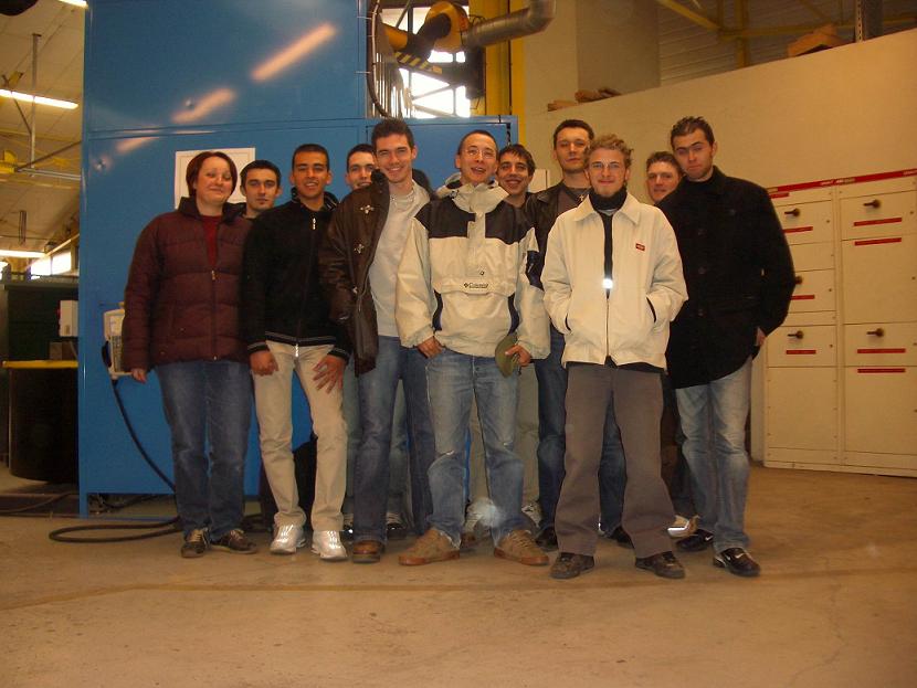 Photo de classe des BTS ROC, Brevet de technicien supérieur Réalisation d'ouvrages chaudronnés