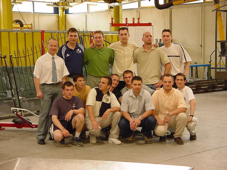 Photo de classe des BTS ROC, Brevet de technicien supérieur Réalisation d'ouvrages chaudronnés