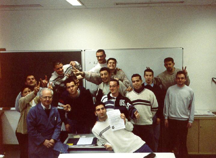 Photo de classe des BTS ROC, Brevet de technicien supérieur Réalisation d'ouvrages chaudronnés