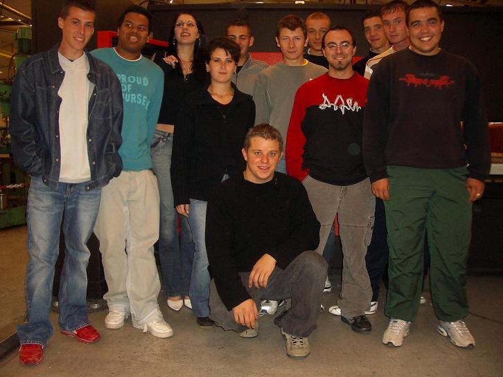 Photo de classe des BTS ROC, Brevet de technicien supérieur Réalisation d'ouvrages chaudronnés