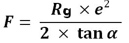 Formule de calcul d''effort de cisaillage