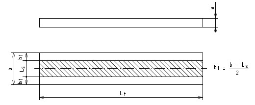 Éprouvette pliage longitudinal