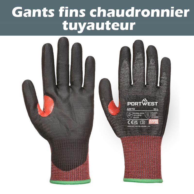 gants tuyauteur chaudronnier
