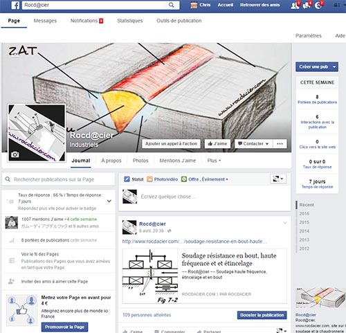 Page Facebook Rocdacier