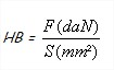 Formule dureté