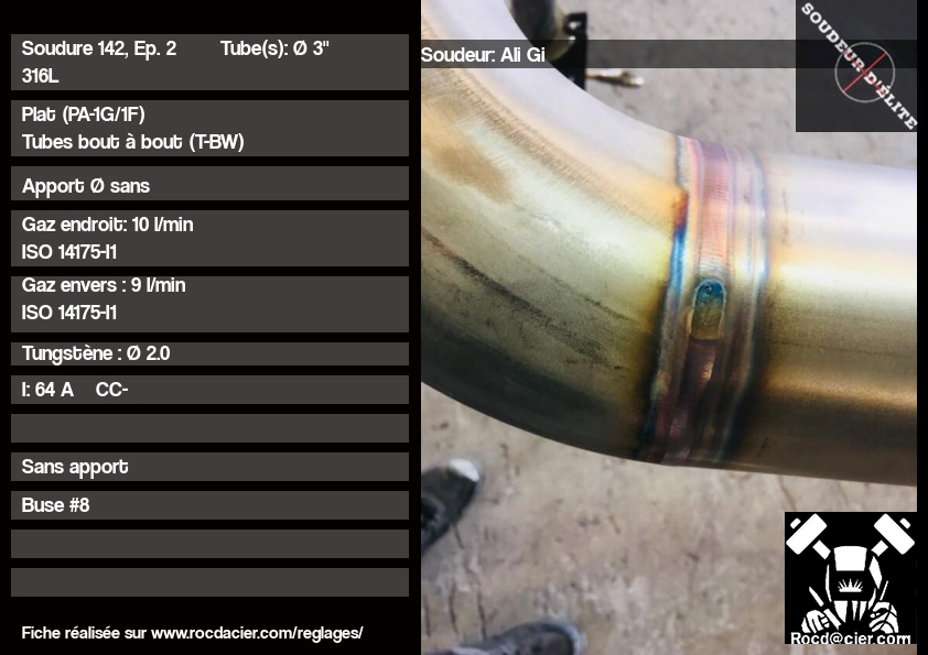 Soudure 142 T-BW PA