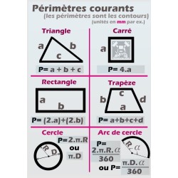 Pack 5 posters format A2 thématique mathématiques