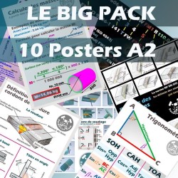 Big Pack 10 posters format A2 thématique soudage/chaudronnerie/maths