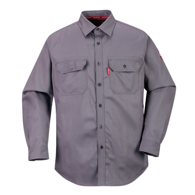 Chemise ignifugée soudeur gris Chemise ignifugée soudeur gris