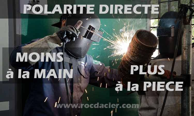 Polarité directe soudage