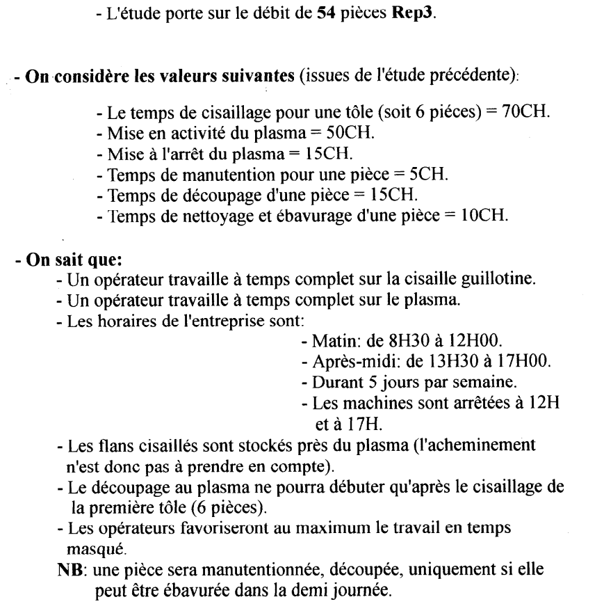 Sujet exercice plannings