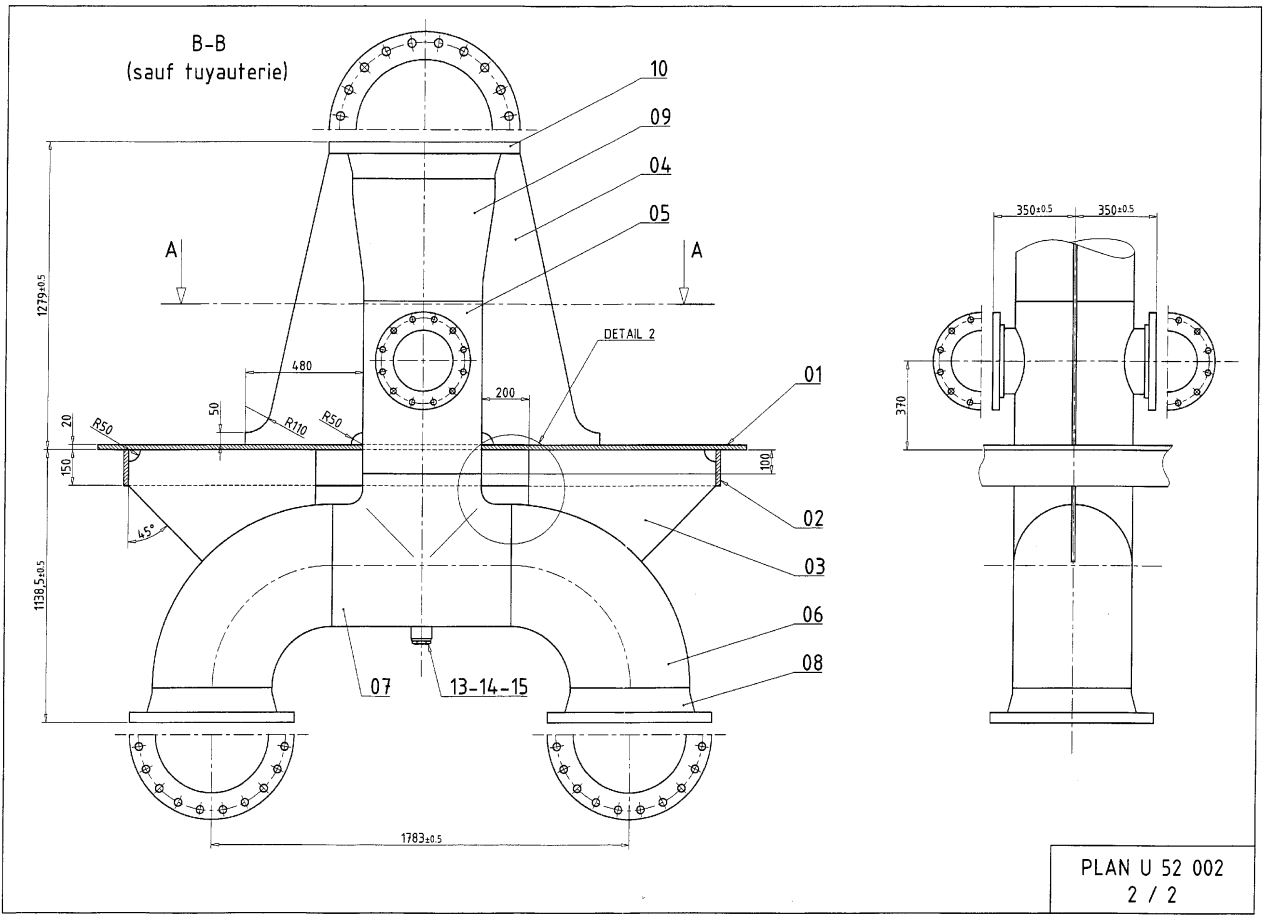 Plan bouée de déchargement