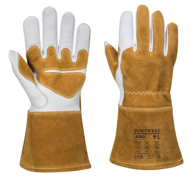 Noref Gant de protection des mains pour cheminée, Gant de soudeur Tig,  Paire de gants de