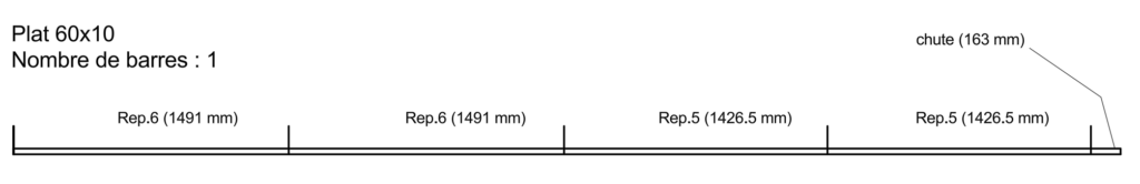 Mise en barre tube acier