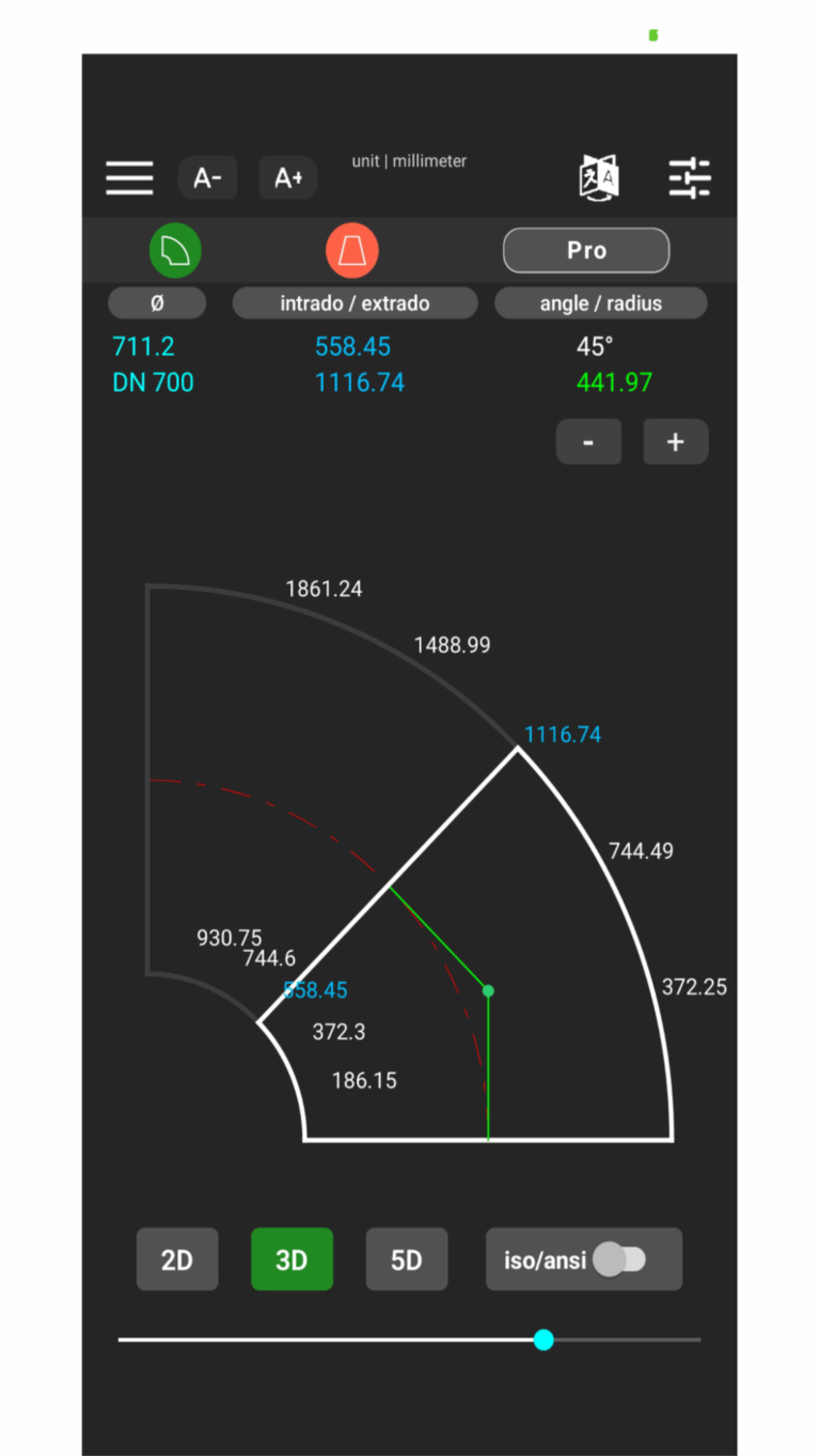 Courbe à souder coupée