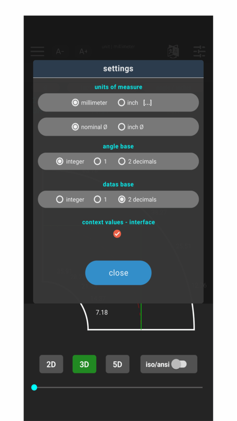 Saisie des données du tuyauteur